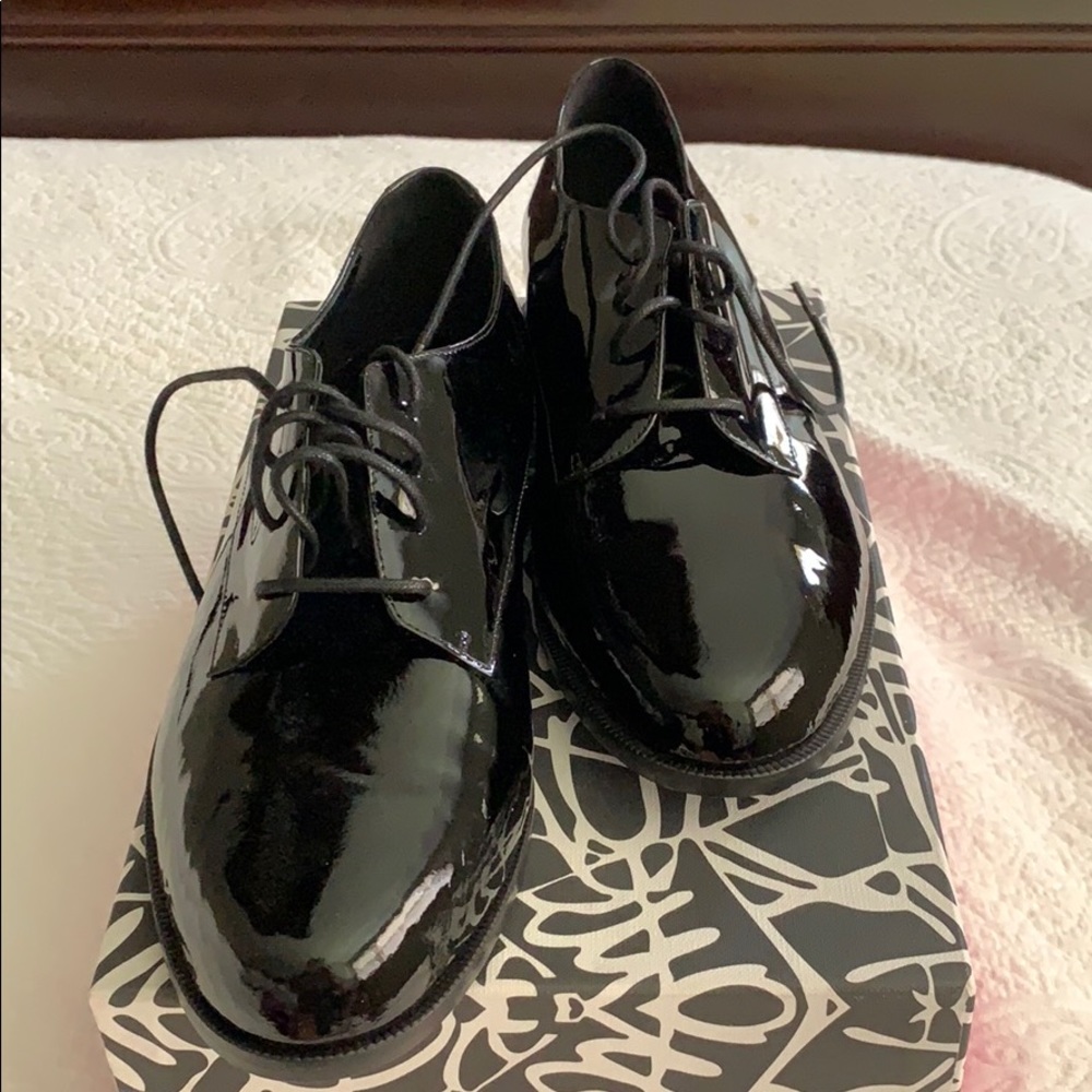 Diane von Furstenberg Ziggys Sz 8.5m Blk Patent